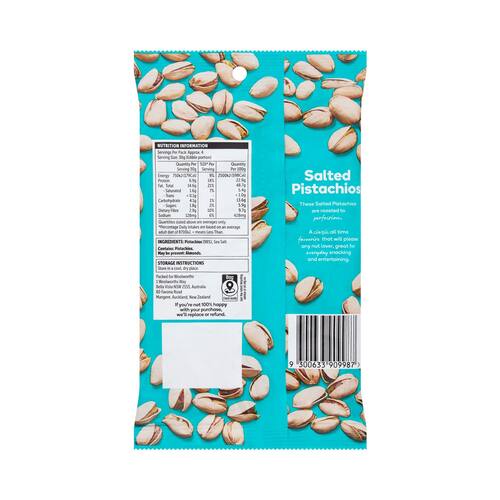 Woolworths Salted Pistachios 250g bunch