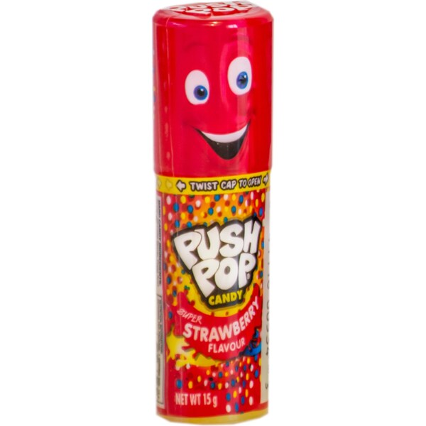 Topps Push Pop Candy Assorted 15g