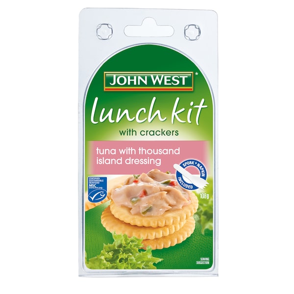 John West Lunch Kit Tuna Thousand Island Dressing 108g