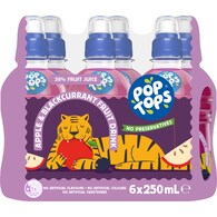 Pop Tops Fruit Drink Apple Blackcurrant Poppers