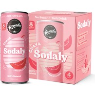 Remedy Guava Sodaly Prebiotic Soda Cans
