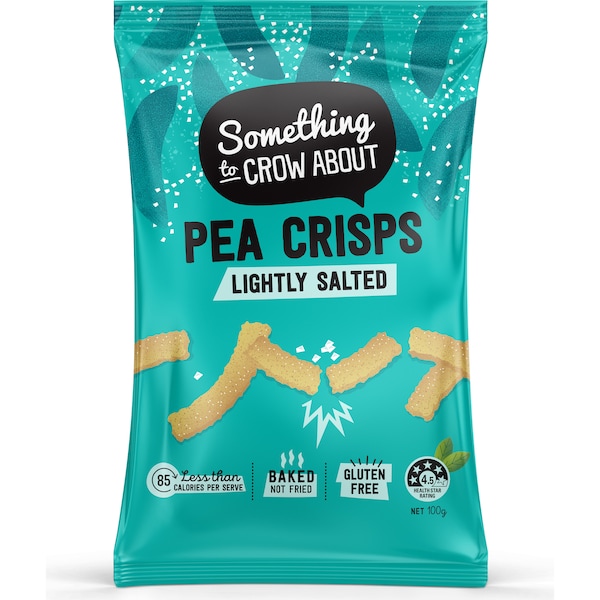 Something To Crow About Pea Crisps Lightly Salted 100g