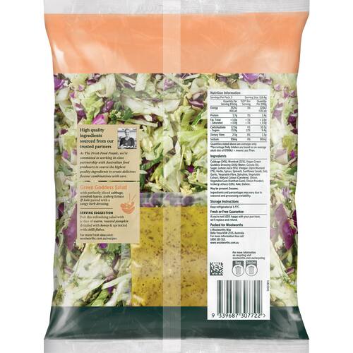 Woolworths Green Goddess Salad Kit 350g bunch