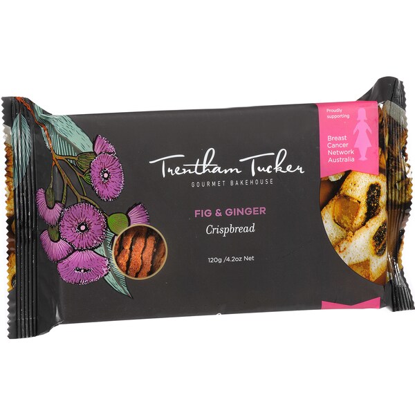 Trentham Tucker Fig & Ginger Crispbread 120g