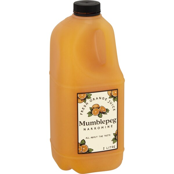 Mumble Peg Narromine Fresh Orange Juice 2L