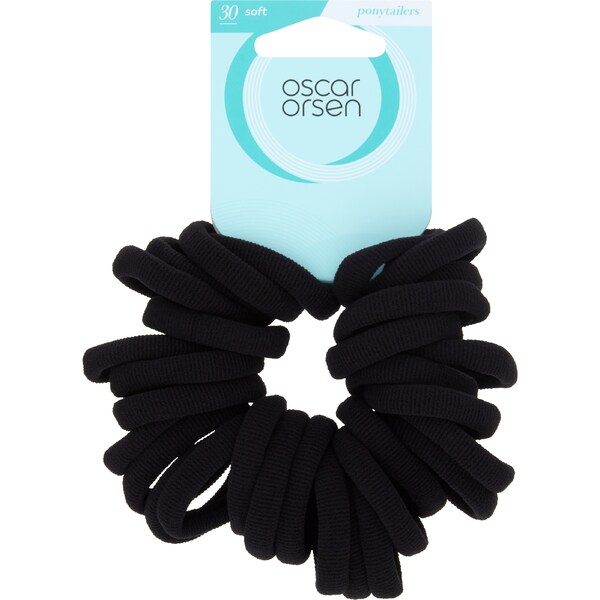 Oscar Orsen Soft Ponytailer Black 30 pack
