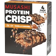 Musashi Vanilla Caramel Crisp Protein Bars