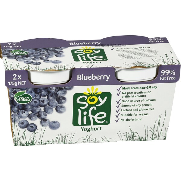Soy Life Blueberry Yoghurt 2x175g