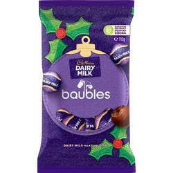 Cadbury Dairy Milk Baubles Bag 112g