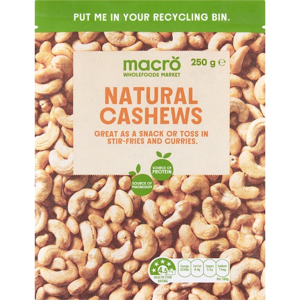 Macro Cashew Kernels 250g