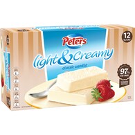 Peters Light & Creamy Classic Vanilla Ice Cream Slices