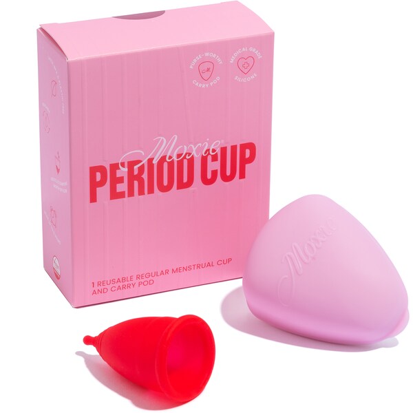 Moxie Regular Menstrual Cup Reusable with Carry Pod each