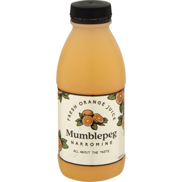 Mumble Peg Mumblepeg Fresh Orange Juice 500mL