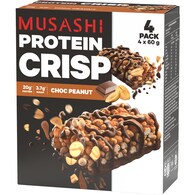Musashi Chocolate Peanut Crisp Protein Bars