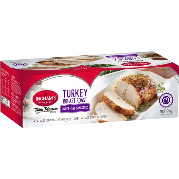Ingham's Turkey Breast Sweet Herb & Mustard 2kg