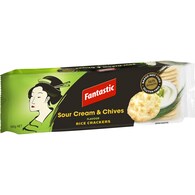 Fantastic Rice Crackers Sour Cream & Chives Flavour