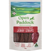 Open Paddock Beef Jerky Strips Dog Treats