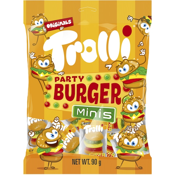 Trolli Party Burger Minis Share Bag 90g