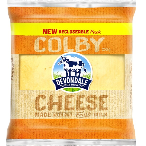 Devondale Colby Cheese 250g