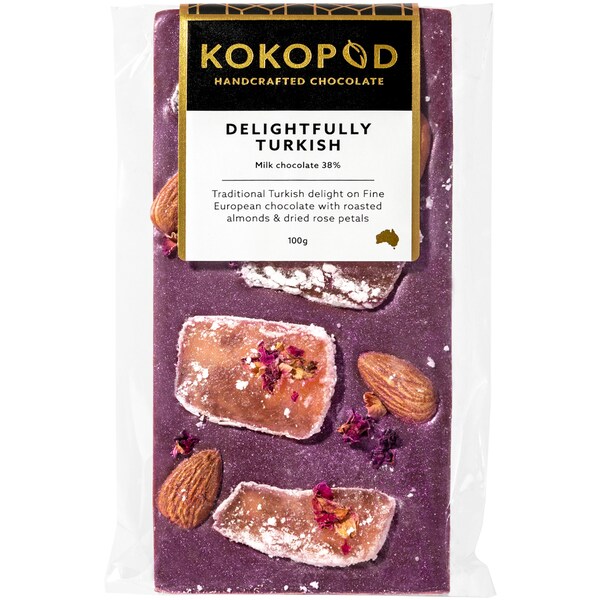 Kokopod Delightfully Turkish Milk Chocolate Block 100g