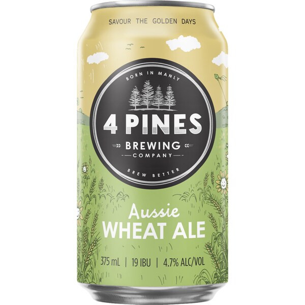 4 Pines Aussie Wheat Ale Can 375ml