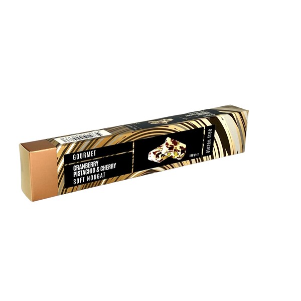 Chocolate Factory Gourmet Cranberry, Pistachio & Cherry Soft Nougat 150g
