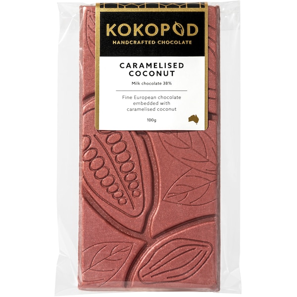 Kokopod Caramelised Coconut Chocolate Block 100g