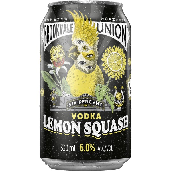 Brookvale Union Vodka Lemon Squash Can 330ml