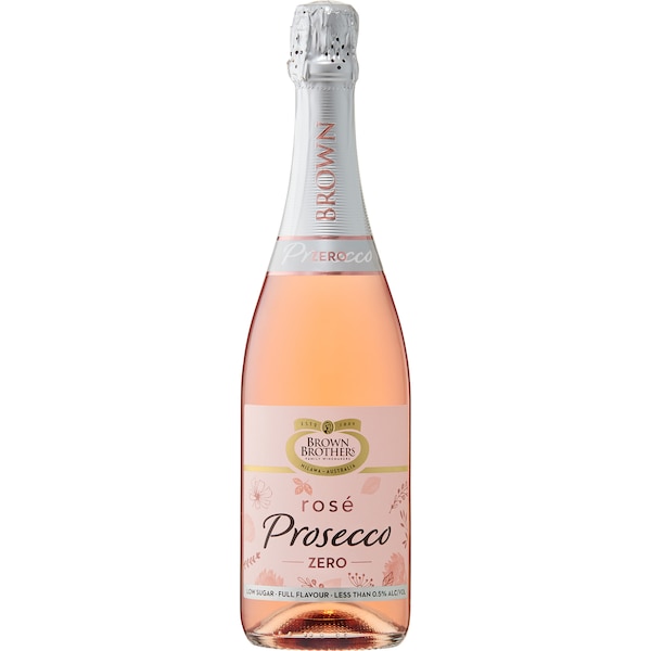 Brown Brothers Prosecco Rose Zero 750mL