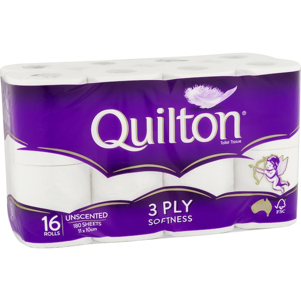 Quilton Toilet Paper White 16 Pack
