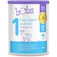 Bubs Goat Infant Formula Stage 1