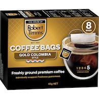 Robert Timms Gold Colombia Coffee Bags