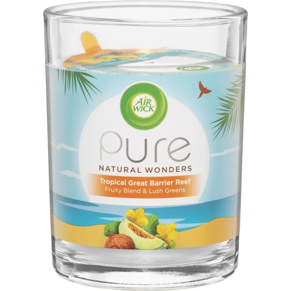 Air Wick Pure Natural Wonders Candle Tropical Great Barrier Reef Each