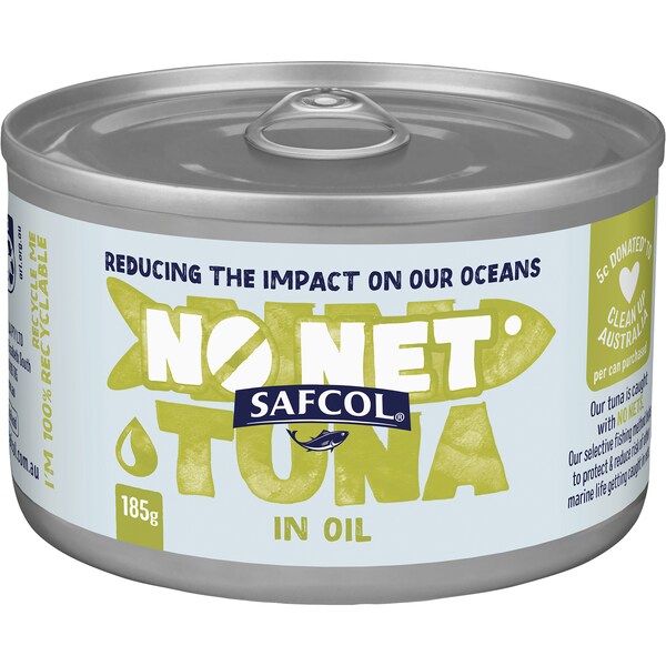 Safcol No Nets Tuna In Oil 185g