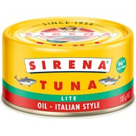 Sirena Tuna In Lite Oil Italian Style