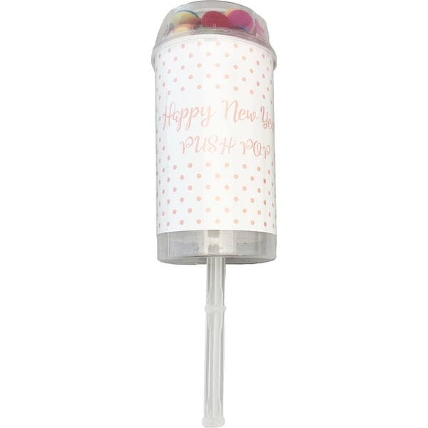 Happy New Year Push Pop Pink Each