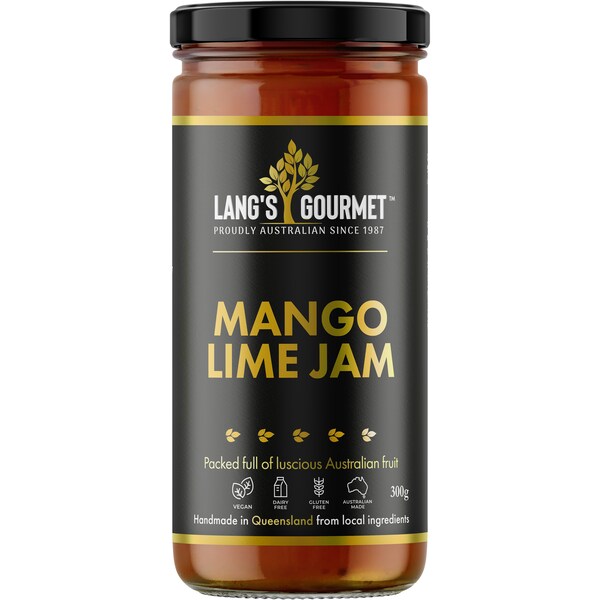 Lang's Gourmet Mango Lime Jam 300g