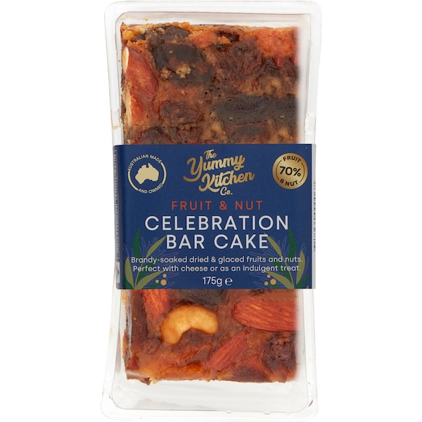 The Yummy Kitchen Fruit & Nut Celebration Bar Cake 175g