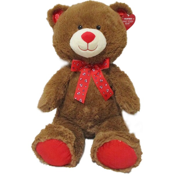 Valentine's Day Giant Bear 75cm Brown Each