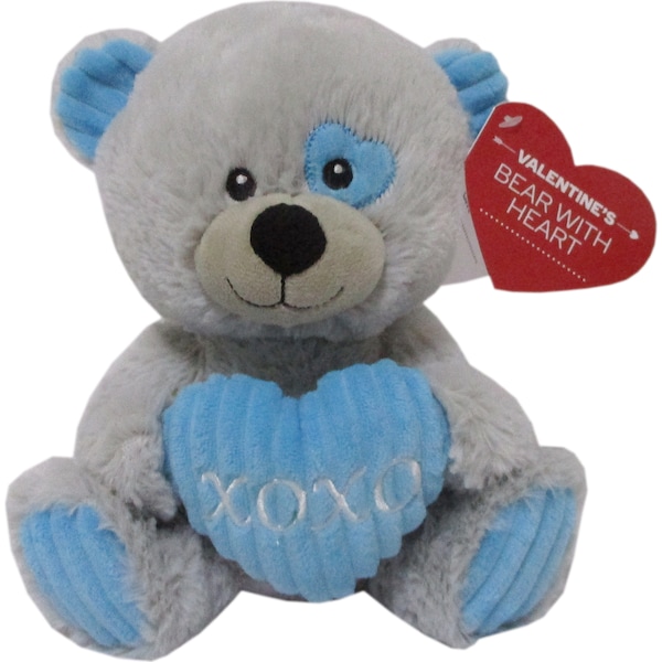 Valentine's Day Bear Grey 20cm Xoxo Each