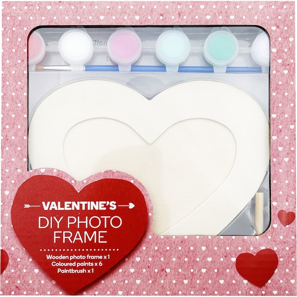 Valentine's Day DIY Wooden Photo Frame Paint Set Each