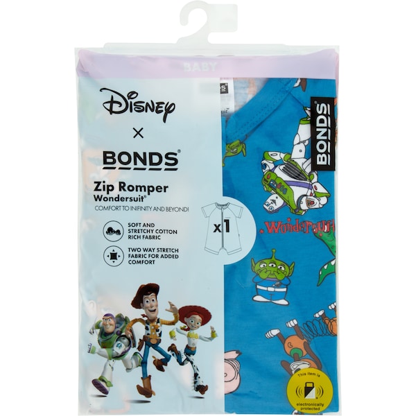 Bonds Disney Toy Story Zip Romper Blue Size 2 Each