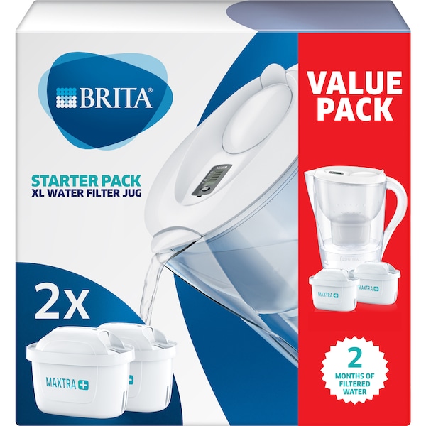 Brita Starter Pack Water Filter Jug White 3.5l