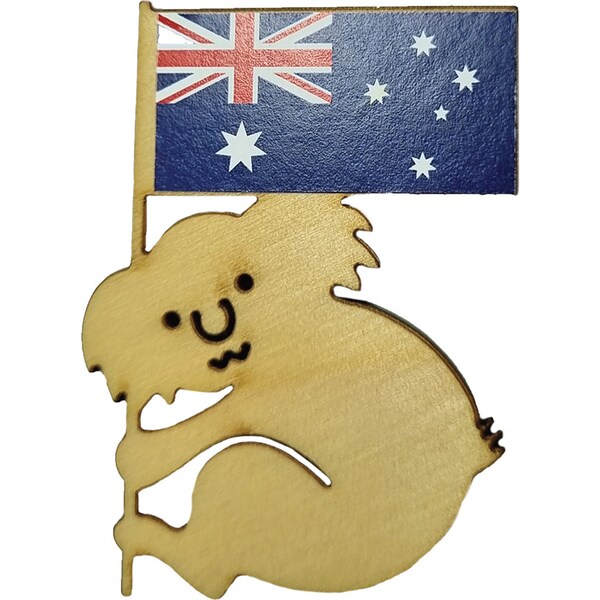 Wood Fridge Magnet Koala Each