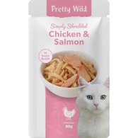 Pretty Wild Chicken Salmon Shredded Wet Cat Food