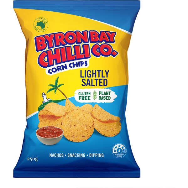 Byron Bay Chilli Co. Corn Chips Lightly Salted 250g