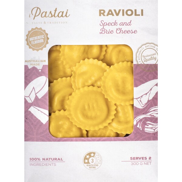 I Pastai Speck & Brie Cheese Ravioli 300g