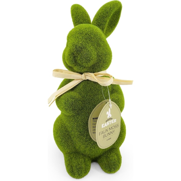 Easter Faux Moss Bunny Large Each