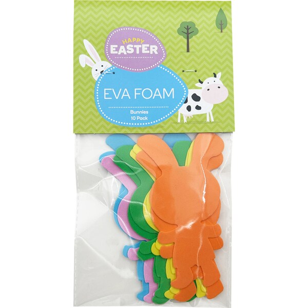 Easter Eva Foam Bunnies 10 Pack