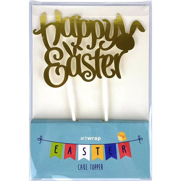 Easter Cake Topper - Gold Each